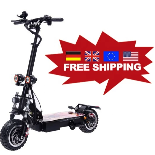 

DDP Europe Warehouse 60v 35ah 5600w Dual Motor 11 Inch Max Speed To 80km/h Off Road Free Shipping Free Duty Electric scooter