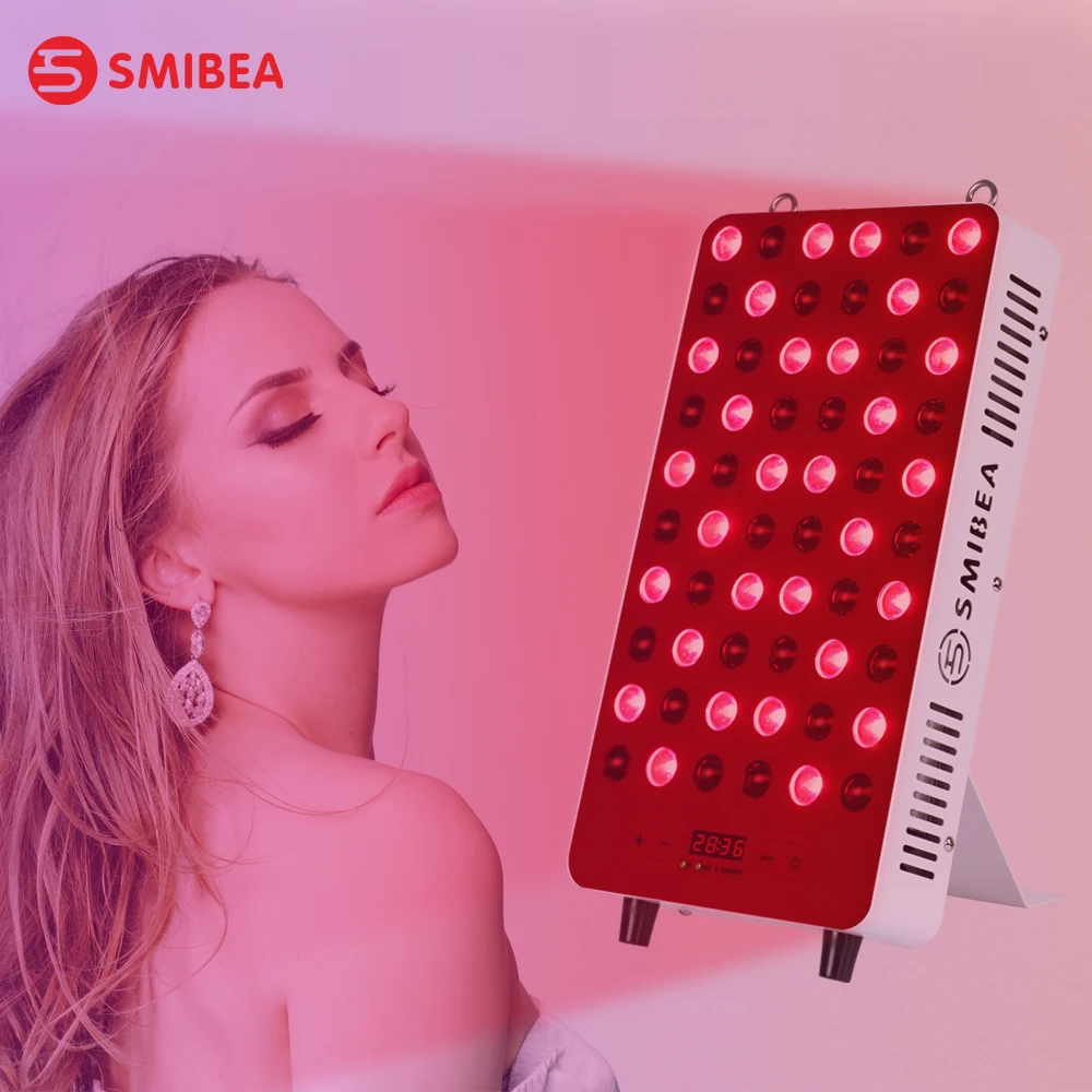 

2021 SMIBEA Factory Wholesale 300W High Irradiance Facial Half Body Led Light Therapy Machine For Pain Relief Skin Rejuvenation, White