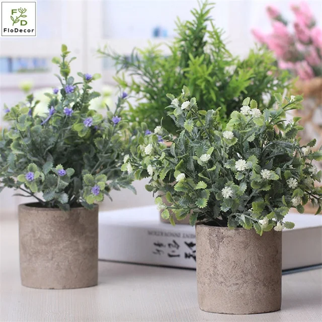 

Wholesale Hot Sell Mini Artificial Potted Plants Small Artificial Succulents Plants For Office Desk Home Garden Decoration, Multicolor