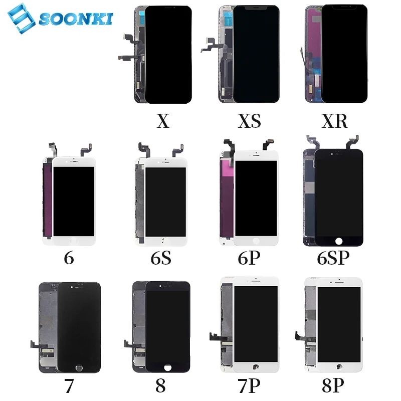 

Mobile touch screen digitizer for iphone lcd 6 6s 6plus 6s plus 7 8 X XR XS 11 display ecran replacement