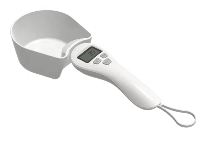 

Wholesale Hot Sale pet dog weighing scoop LCD Electronic Weight Scale Kitchen Digital Measuring Spoon
