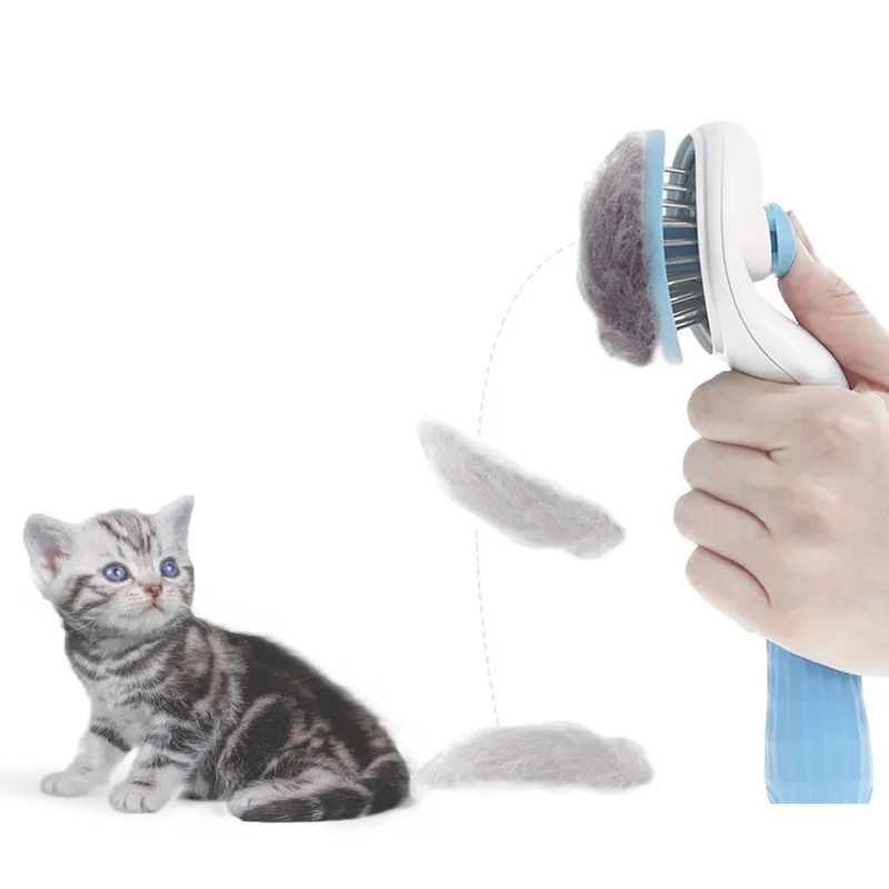 

2021 New Arrivals Pet Grooming Brush Self Cleaning Dog Cat Brush Remove Dog Hairs Pet Comb