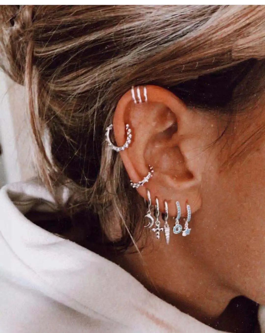 

Fashion silver women jewelry earring set for women wholesale ND211036, Colors