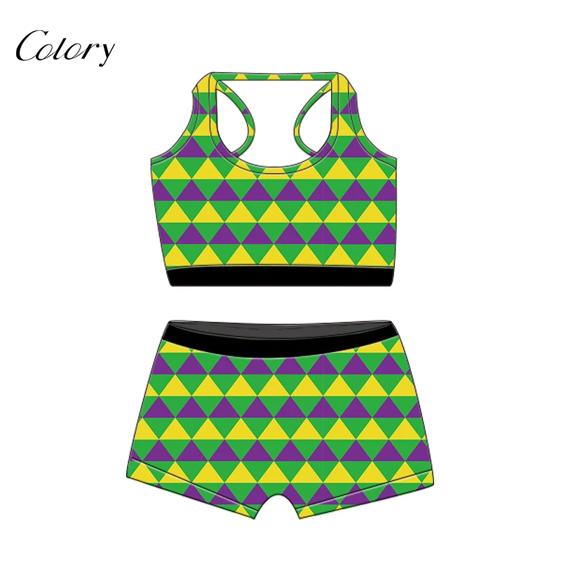 

Colory Latest Custom Design Rompers Sweat Pants Set Women Dress, Picture shows