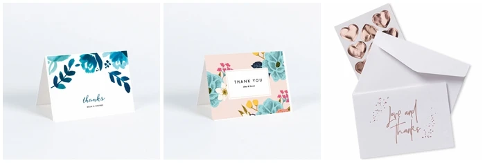 Custom high quality Black greeting card , embossing gold foil stamp thank you card
