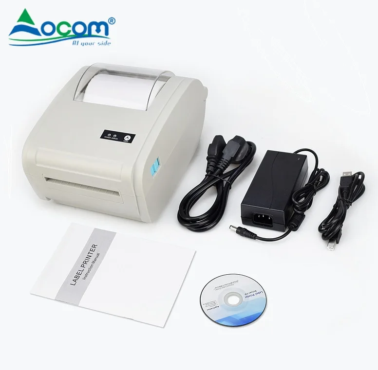 

white usb 4inch 110mm width imprimante thermique thermal label machine pos 4x6 barcode printer