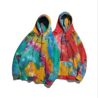 

2019 Latest design Men's Clothes Autumn Hip Hop Men Custom Tie Dye Hoodie