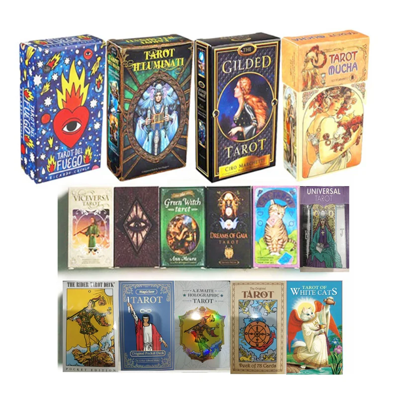

100 Styles English card divination board game latest poker entertainment tarot thief deck wholesale New on May 15