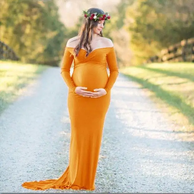 

New Fashion Maternity Clothing for Photography Accept Custom Maternity Dresses