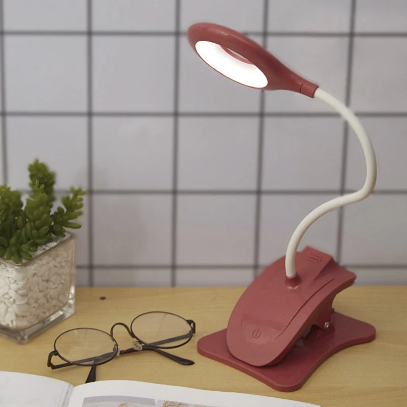 2020 flexible snake USB LED side table book smart lamp bed lamp for working reading study lamp