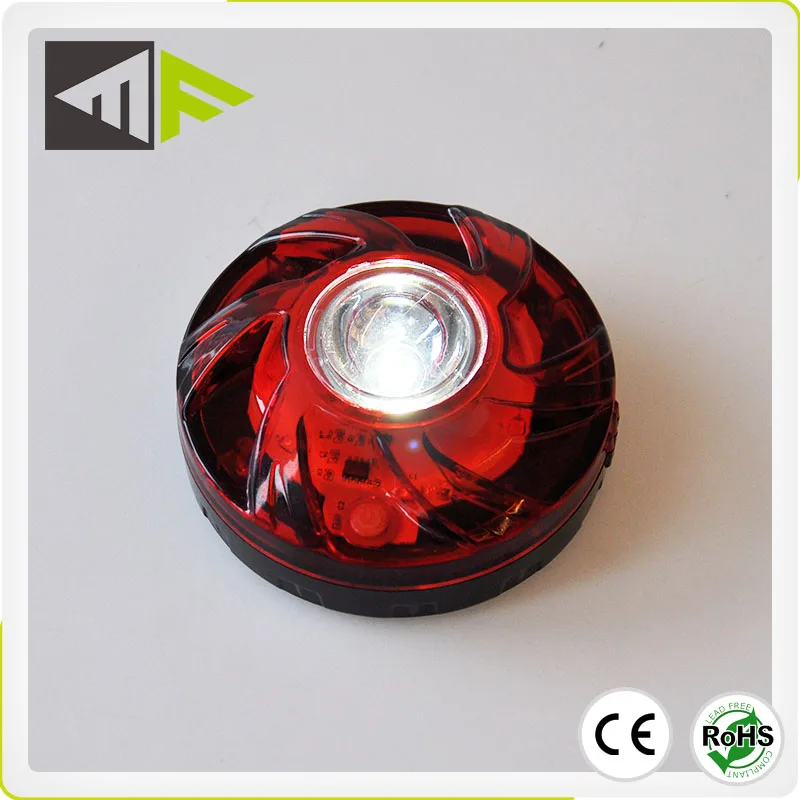 6 Modes 6 Red Led+ 1 White Led Emergency Flashing Night Roadside Warning Lights Led Road