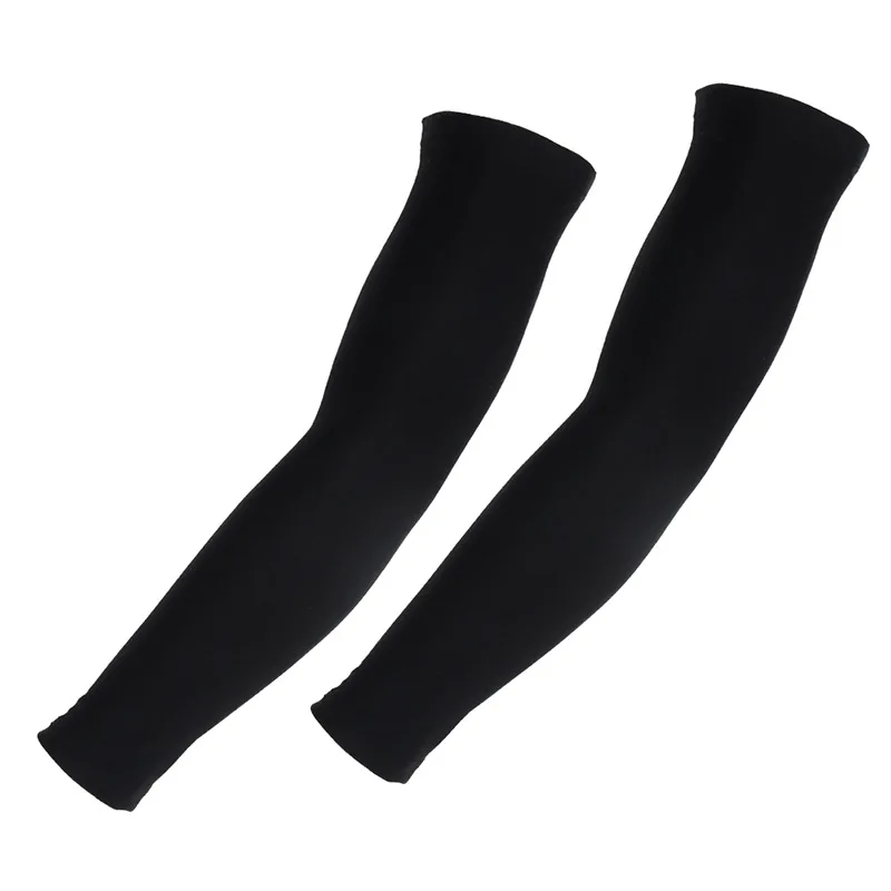 

China Wholesale Elastic Outdoor Seamless Cool Arm Sleeves Cycling Wear Ice Silk Black Fabric Sleeves for Outdoor Sports, 6 colors