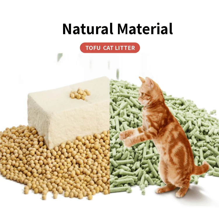 Flushable Bean Curd Kitty Sand Bulk Best Odor Control Plant Soya Fiber