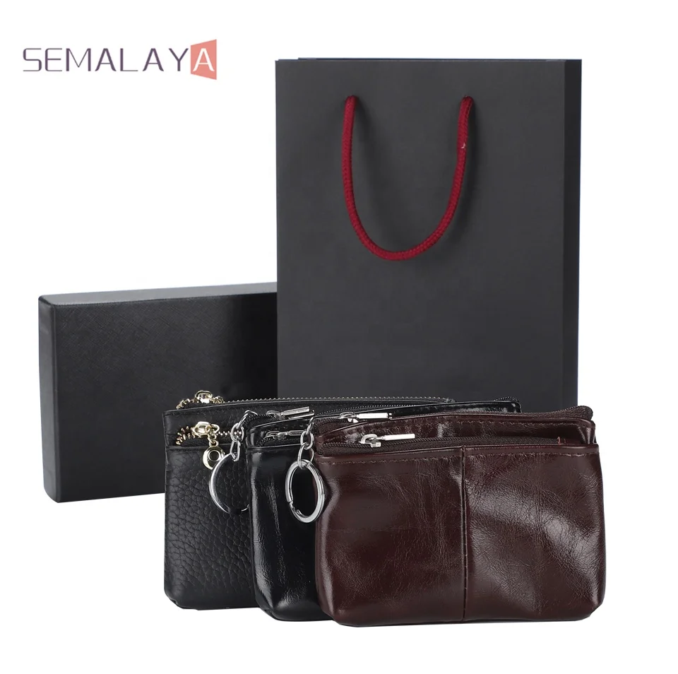 

factory wholesale unisex short mini walletwith zipper coin packet card mini pouch key holder key fob card coin purse, As pictures