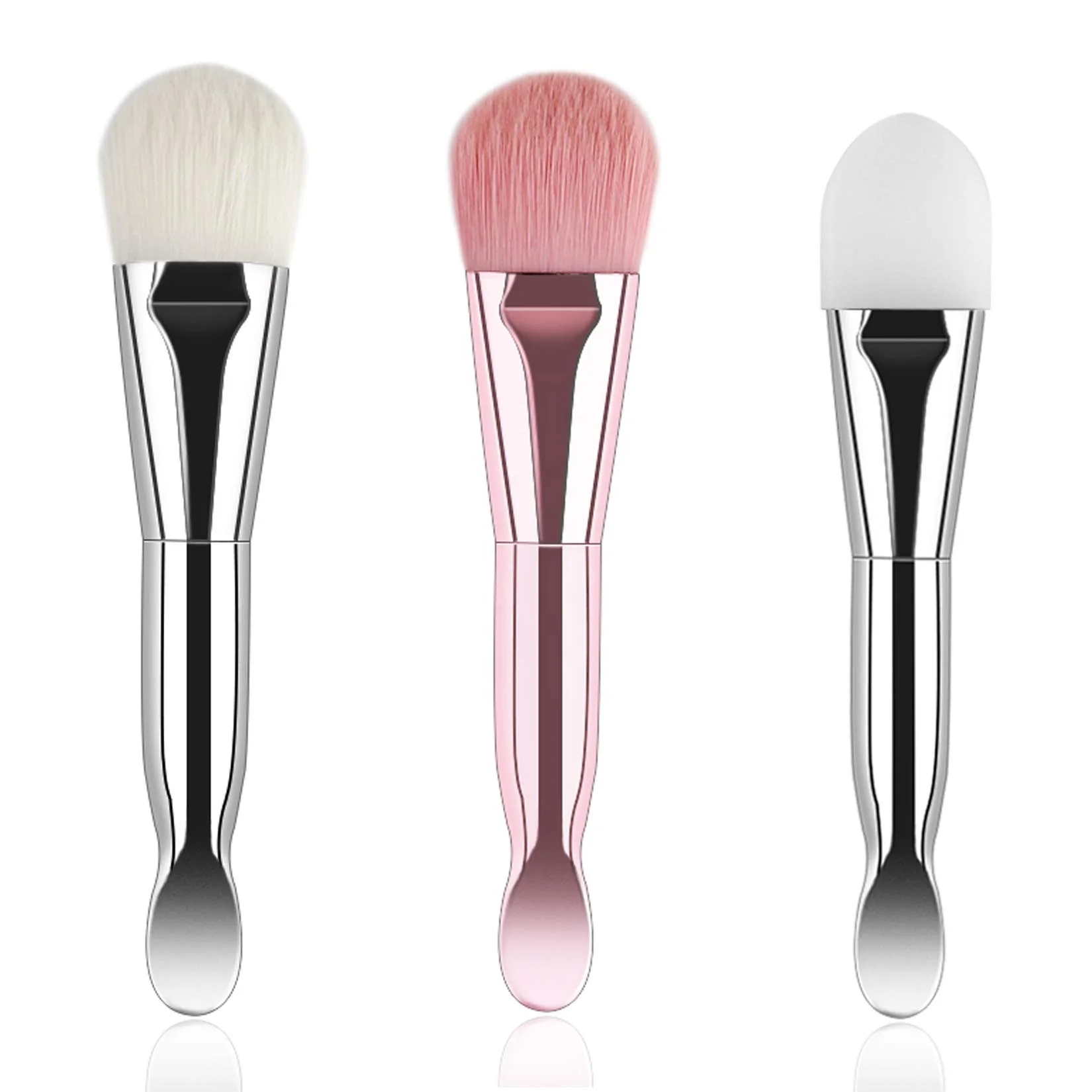 

Silicone Face Mask Brush Applicator Double-Ended Makeup Beauty Tool Soft Bristles Facial Mud Makeup Applicator Brush