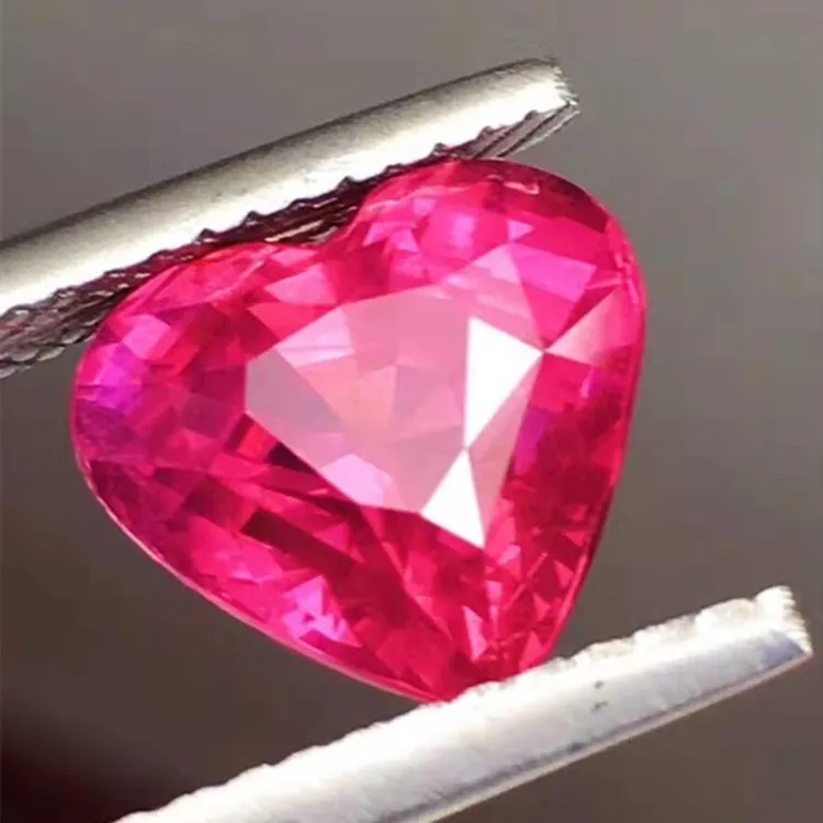 

OEM precious gemstone jewelry manufacturing factory 5.11ct Mozambique natural unheated red ruby loose stone