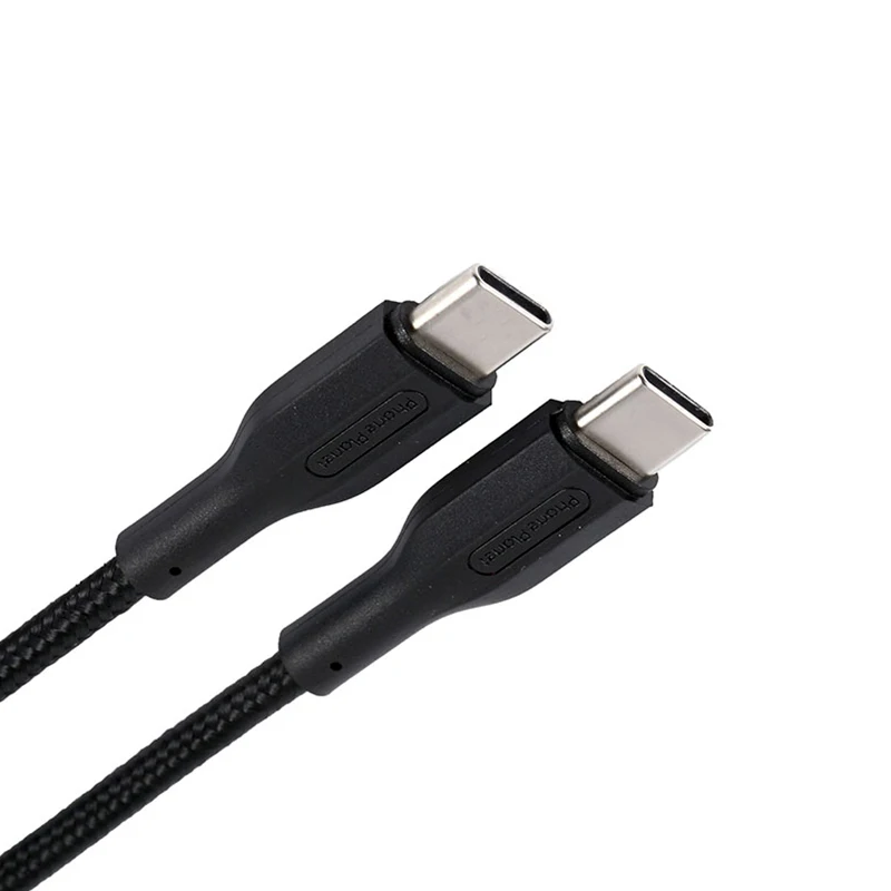 

Phone Planet A Data Cable Lasts Three Years Braided Wire 60W Type C To Type C USB Cable For Xiaomi Laptop, Black