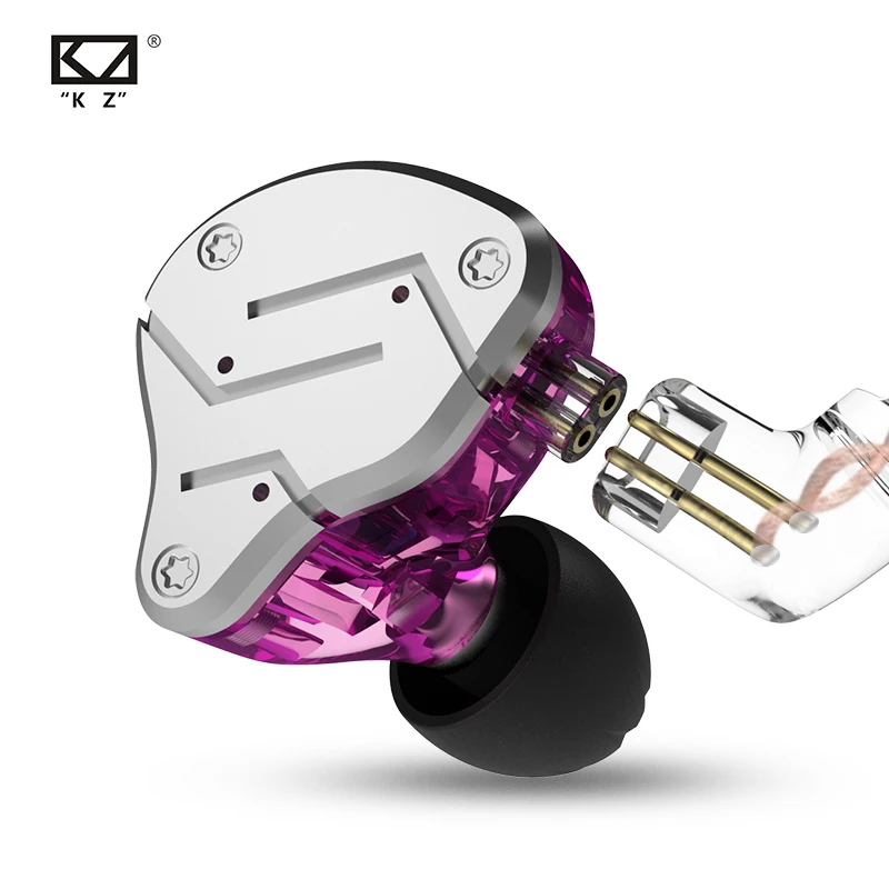 

2020 New KZ ZSN 1BA + 1DD Hybrid In-Ear Unit Hi-Fi Headphones Bass Sports Noise Cancelling Earphones KZ ZSTX ZSN PRO
