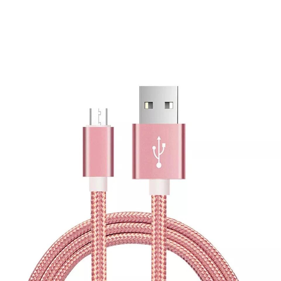

Suppliers Nylon Braided Charger V8 Data cable Fast Charging Micro USB Type C Cable For IPhone Android Tablets 8 pin, Gold/rose gold/red/sliver/blue