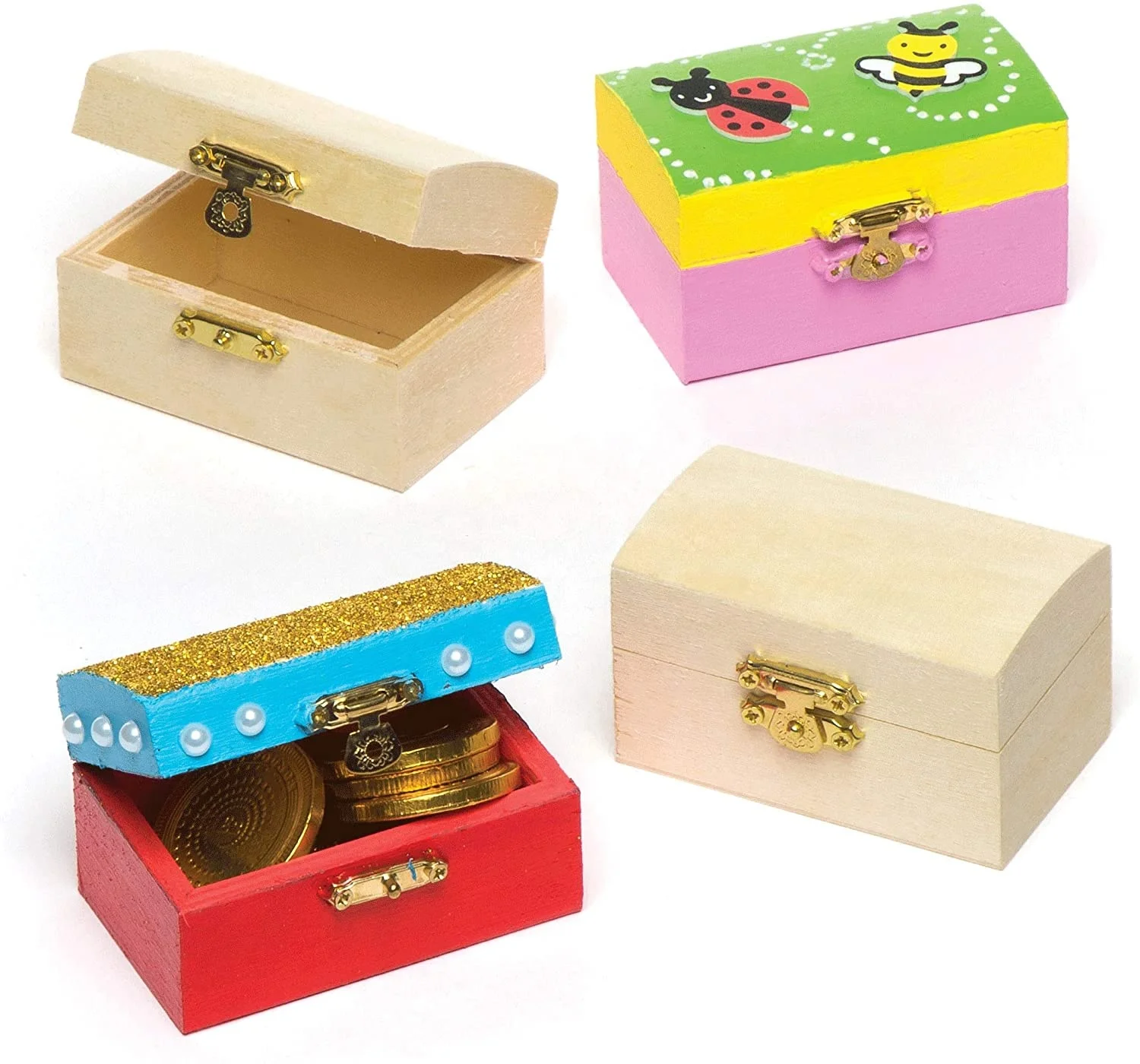 Venta al por mayor mini cofres de madera-Compre online los mejores mini