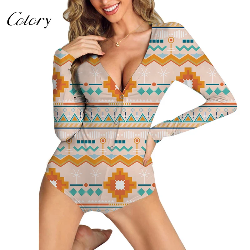 

Colory Long Sleeve V-neck Adult Pajamas Ladies Milk Silk Shorts Customized LOGO, Picture shows