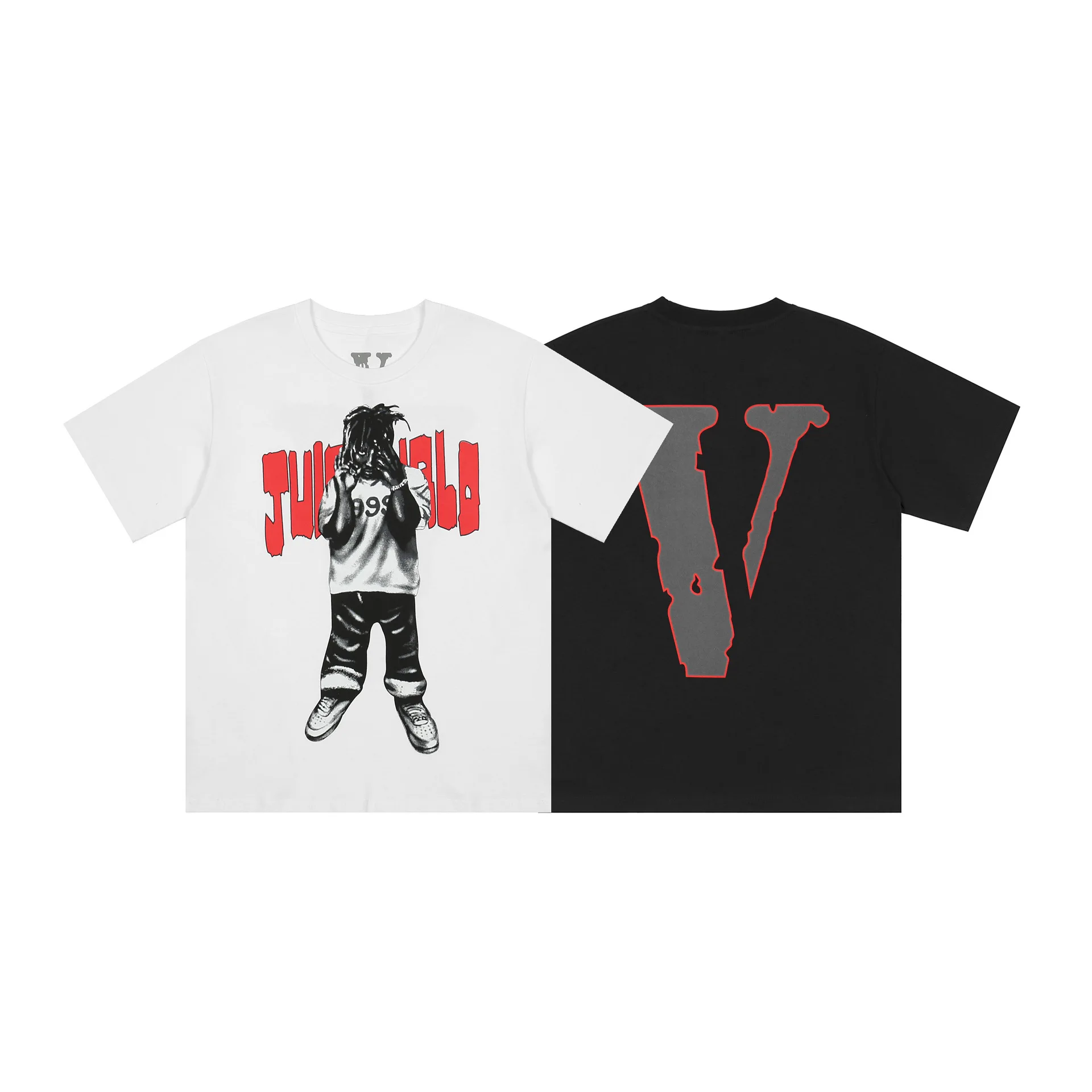 

IHJ5951 high street fashion brand hip-hop shortsleeve tshirt cotton printed loose kit printing screen t shirt