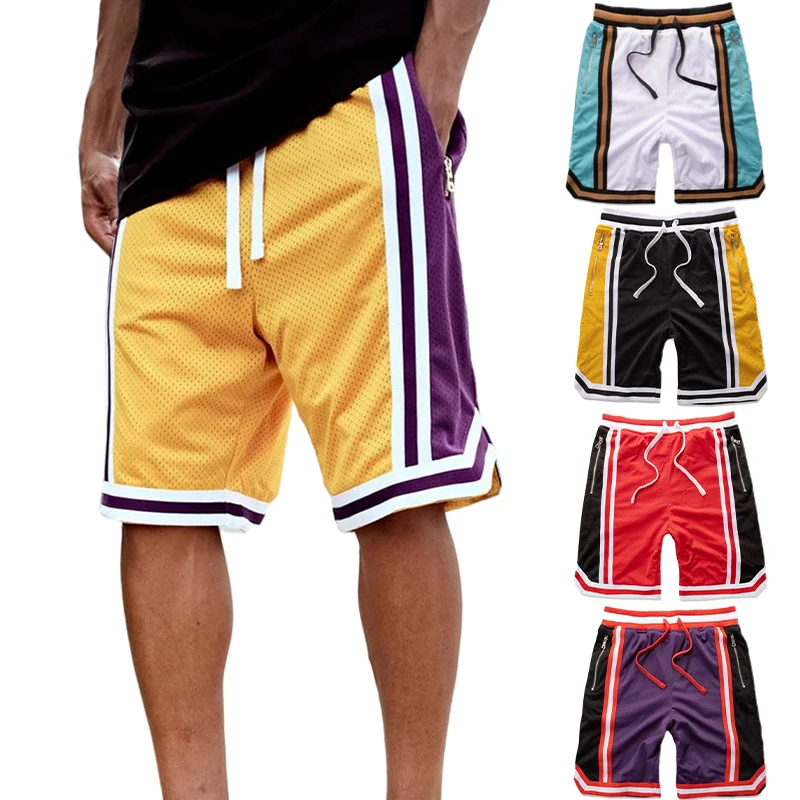 

Oem Print Men Mesh Sweat Shorts Sweatpants Elastic Waist Mid Length Men Basket Ball Shorts Matching For 2022, Picture