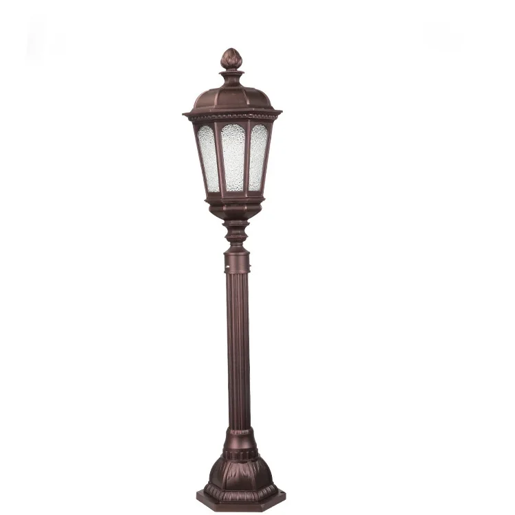 European style exterior aluminum garden lamp courtyard lamp post lights