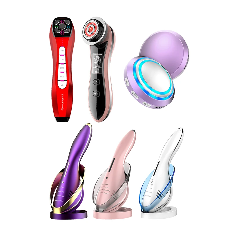 

Gubebeauty RF portable rf ems face ultrasonic face Facial massager homeuse vibration Home facial led light therapy, Customized