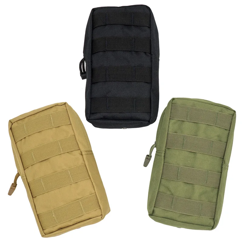 

Tactical Molle Pouch Bag EDC Pouch Nylon Belt Waist Pack Bag Combat Military Vest Hunting Pouch, Black,green,tan