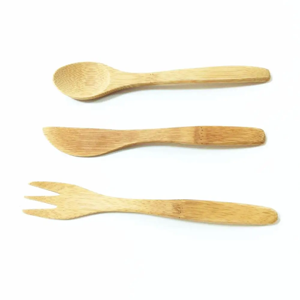 天然木制茶勺迷你勺子餐具套装