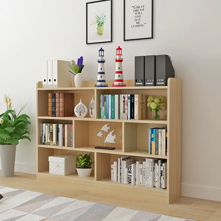 
storage decorative wood metal book shelf 