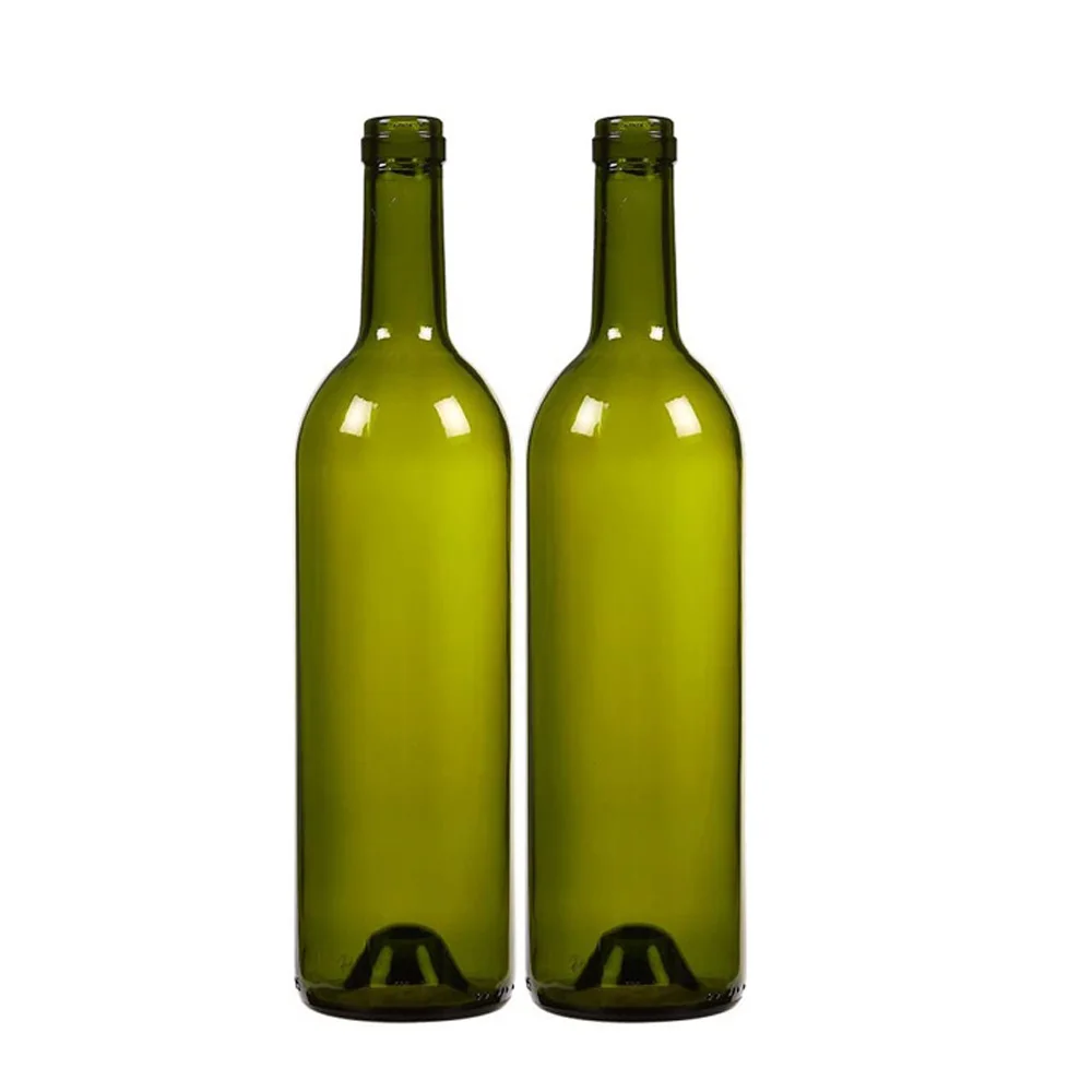 

25.3oz Green Wine Glass Bottles Empty Bottles for Home Brewing Wine Supplies