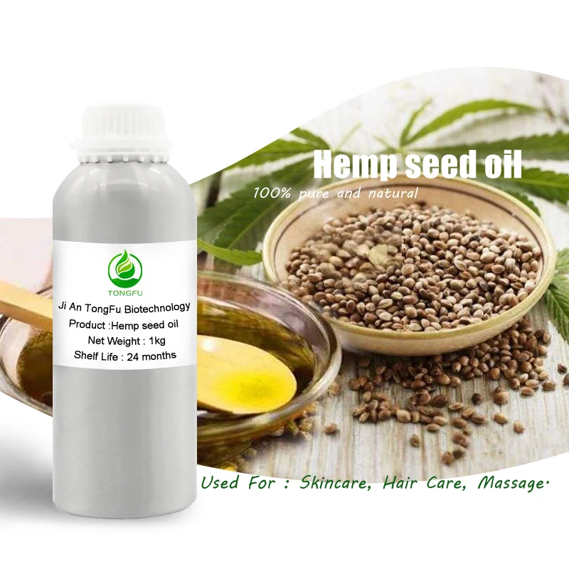 

Bulk Price 100% Pure Organic Hemp Seed Oil Cold Pressed Refined Hemp Oil For Skin Care Cosmetic