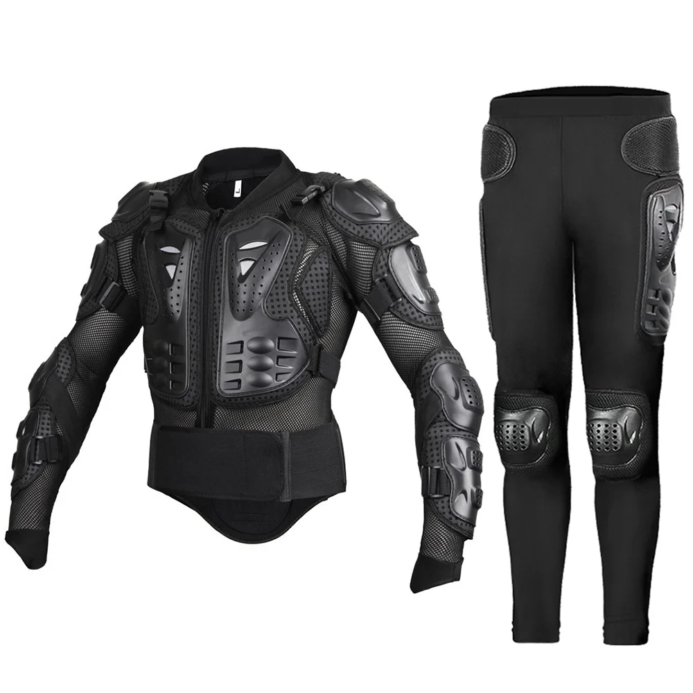 

Drop Shipping Motorcycle Armor Pant Racing Motor Jacket Pants Set Motorcycle Riding Motorbike Jacket Pants Suit Set