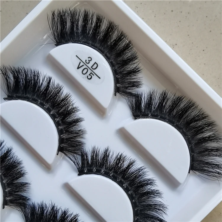 

Ready to ship Luxury Reusable 3D Faux Mink Lashes 5 Pair False Eyelash Vendor