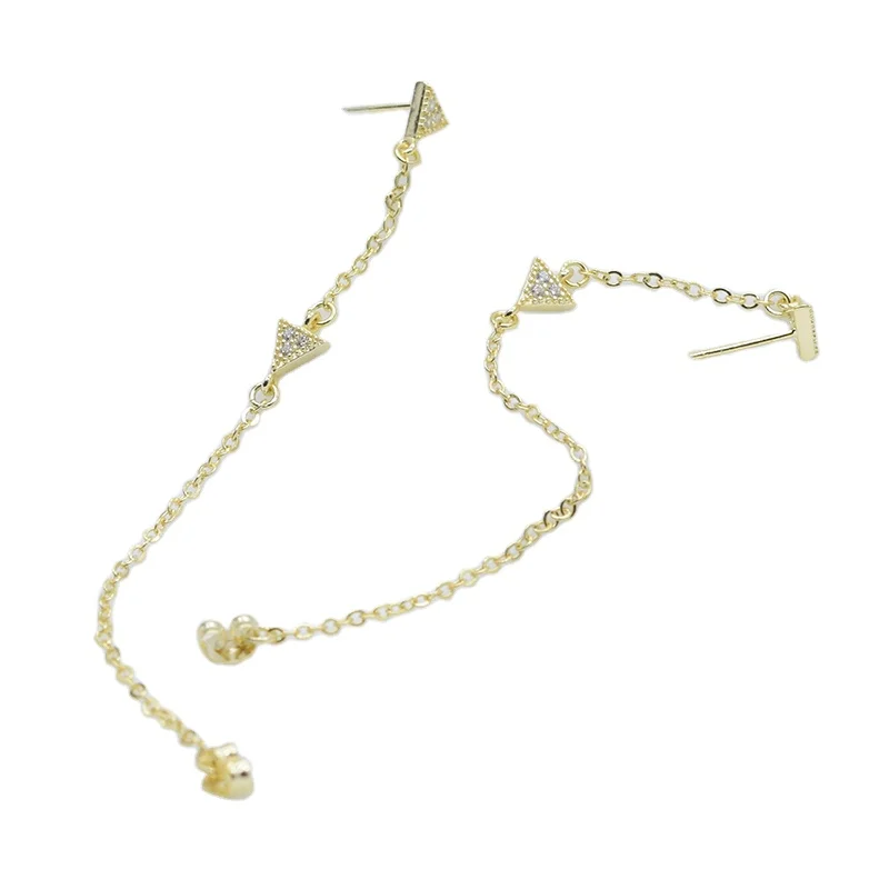 

Hot Sale Fancy Line K Gold Plating Punk Women Long Chandelier Earrings