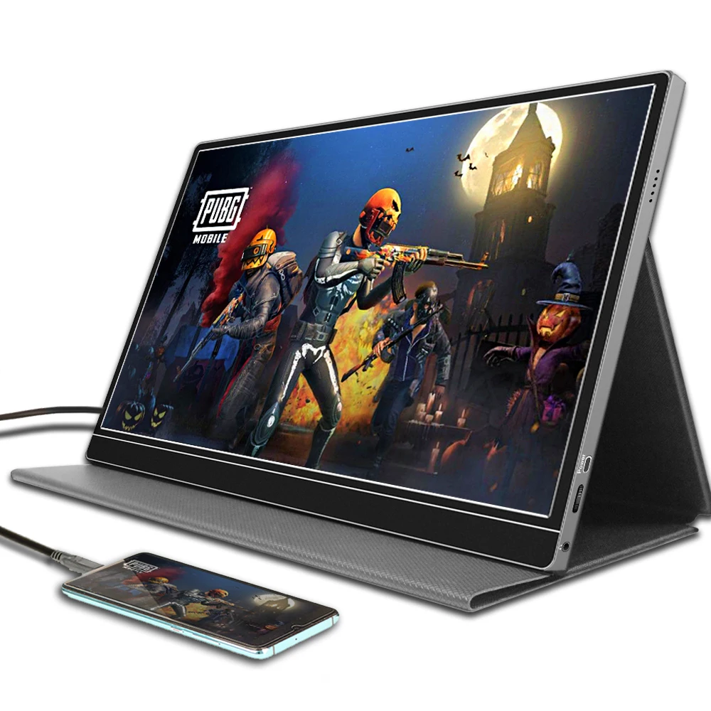 

SIBOLAN 1080P 15.6 inch touch screen portable monitor with usb type c dual monitor for laptop ps4