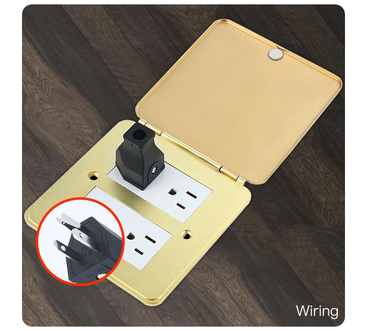 American Standard multi module electrical open floor socket