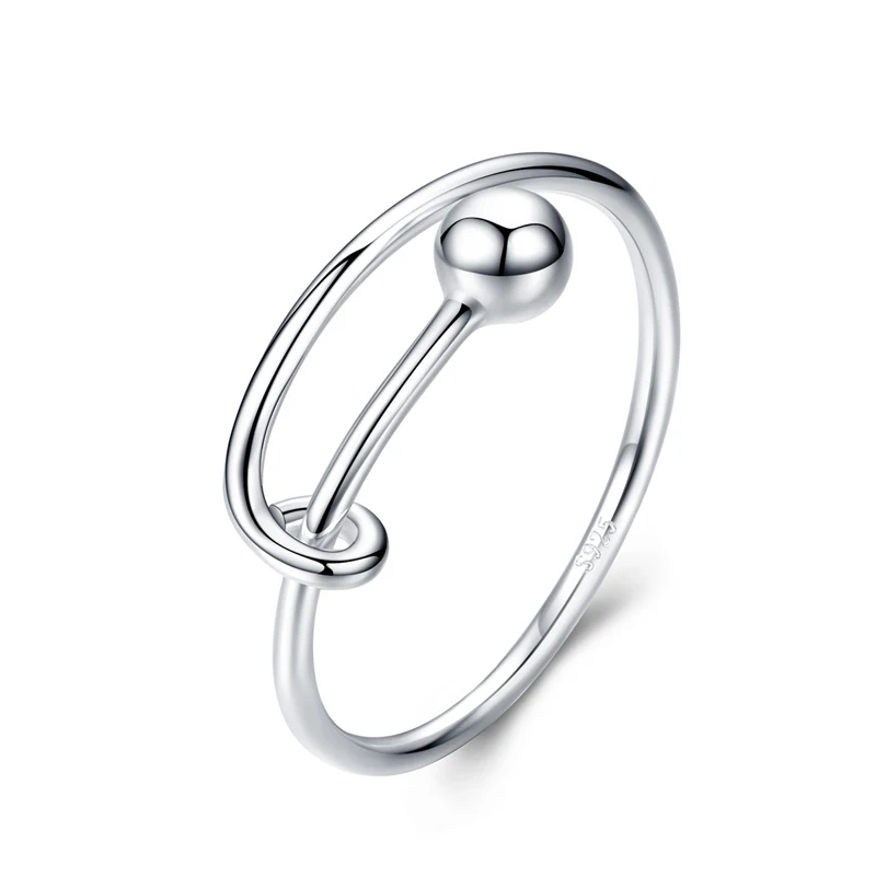

Sterling Silver Rings Hot Sale Ladies Korean Romantic S925 Silver Opening Ring