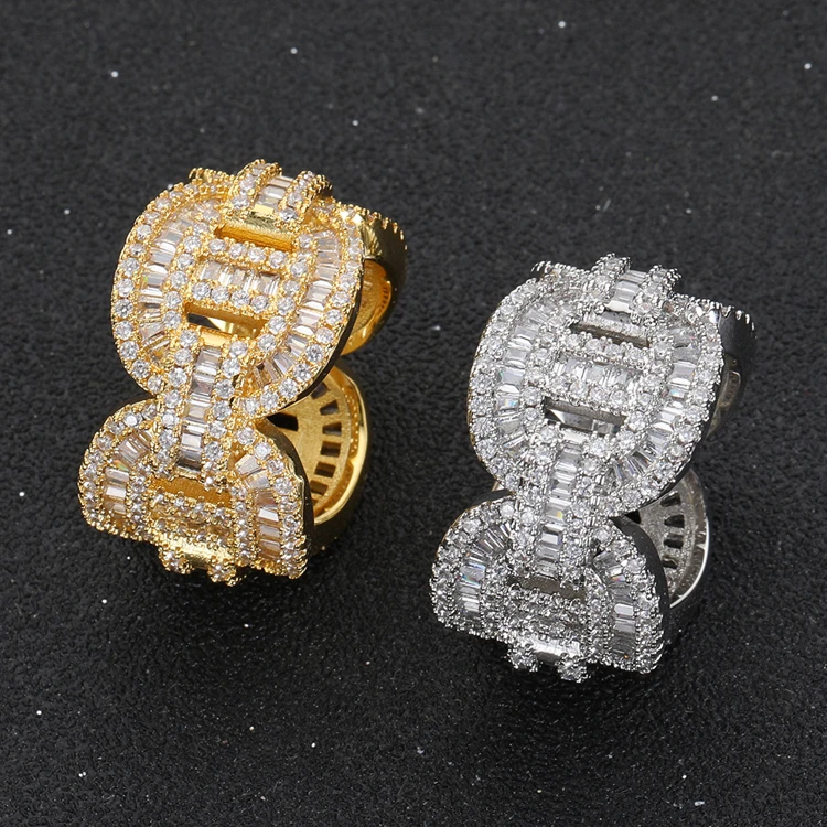 

GZYS JEWELRY Wholesale Gold Diamond Hip Hop Mens Iced Out Cuban Ring