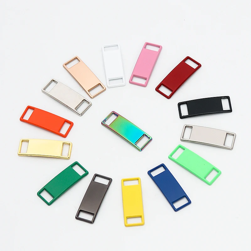 

Fashion shoelace decoration metal shoelace clips buckle metal shoelace tag for sale