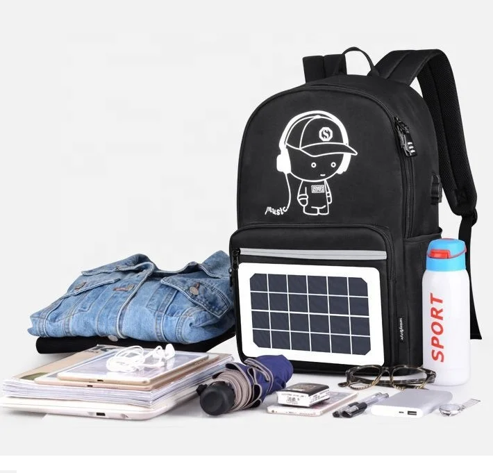 

OEM ODM factory Twinkle 2021 New Arrival custom solar energy charging powered backpack