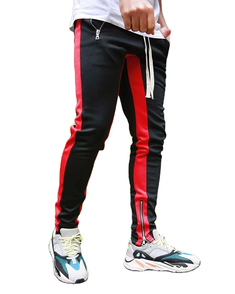 

custom wholesale mens plus size workout cotton stacked teeshirts streetwear joggers sweatpants track sweat pants for men