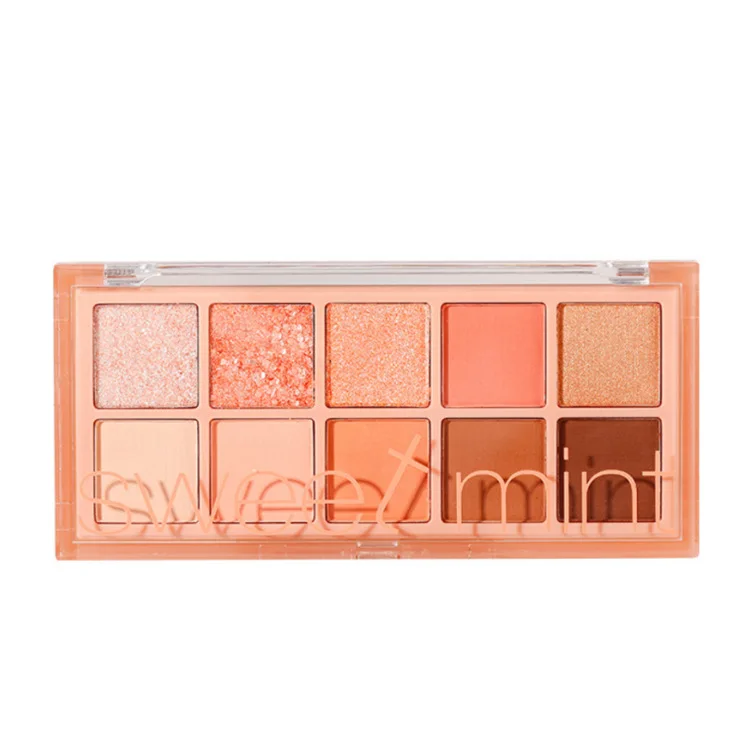 

Eye shadow matte beads bright colors European and American makeup gray cement eye shadow plates., As shown