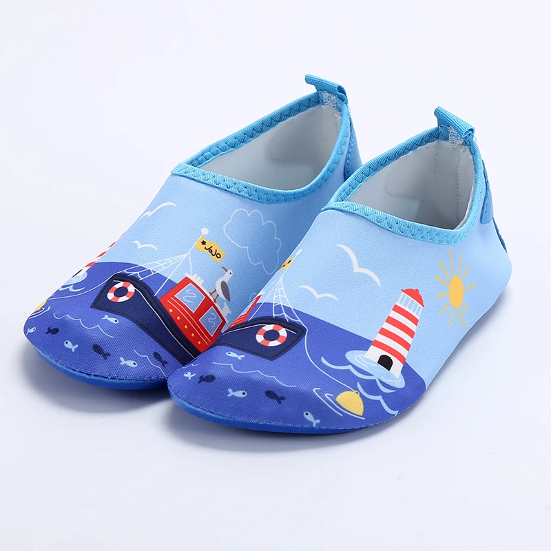 

Kids hot water shoes barefoot quick dry skin soft yoga run swims aqua beach water wading shoes, Picture showed