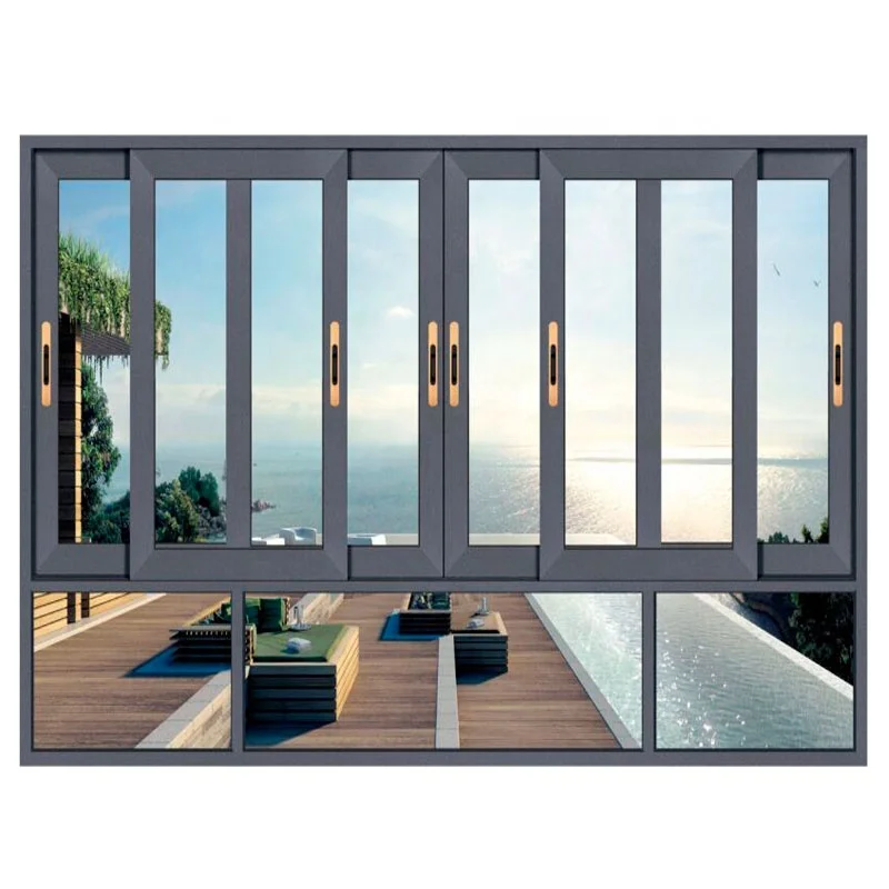 
Factory price 3 tracks sliding window aluminium glass sliding windows cheap house windows for sale 