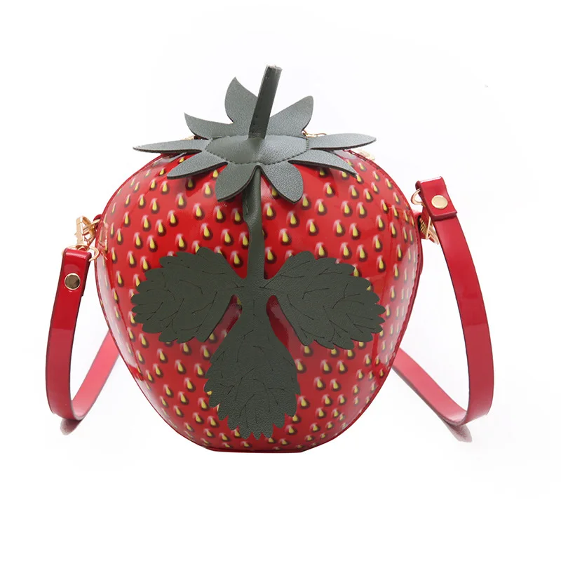 

Hot Selling Big Strawberry Shaped Purse Handbags Bag Women