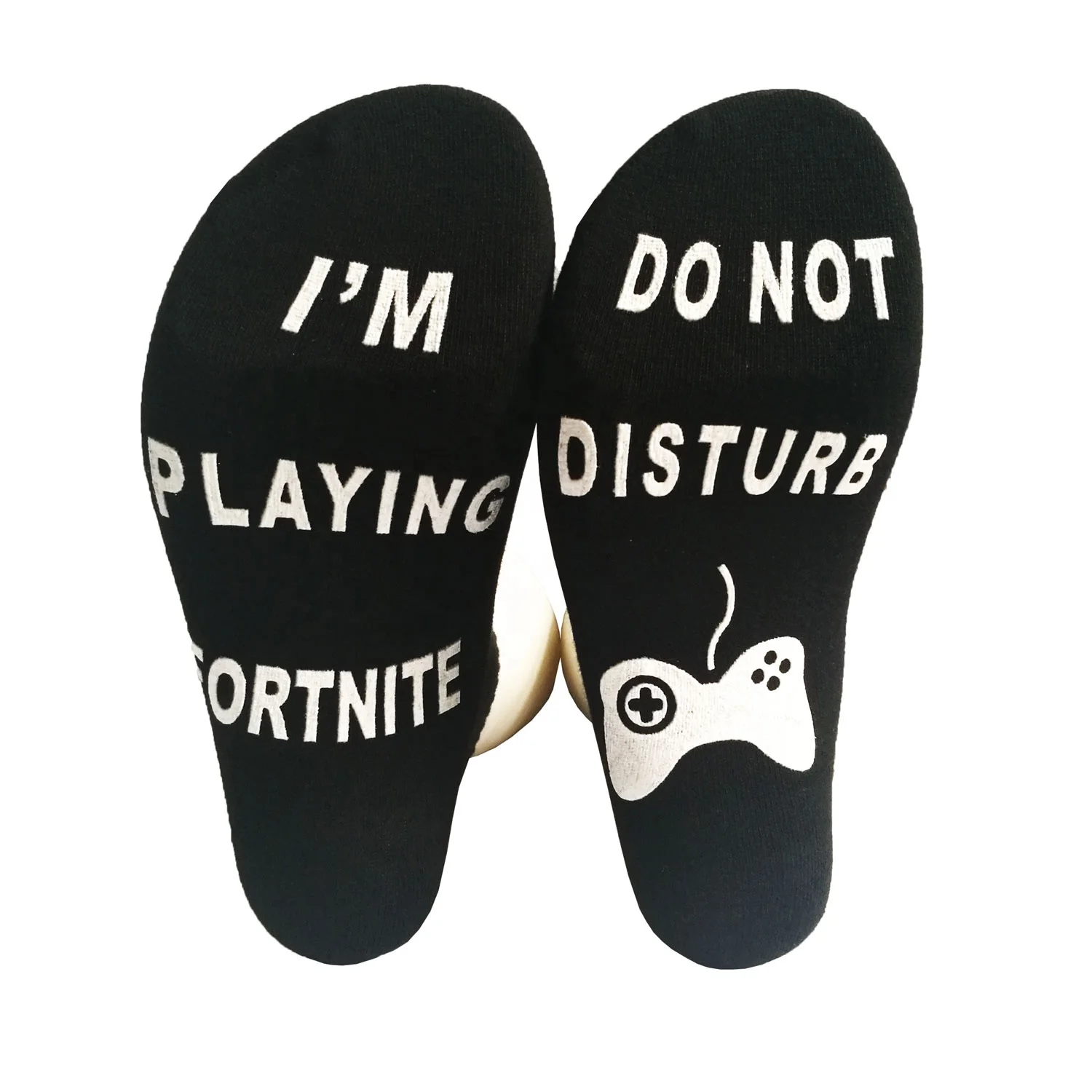 

Fashion Unisex Non-slip Cotton socks - DO NOT DISTURB! I'M PLAYING Funy Letter Printed Crew Ankle socks