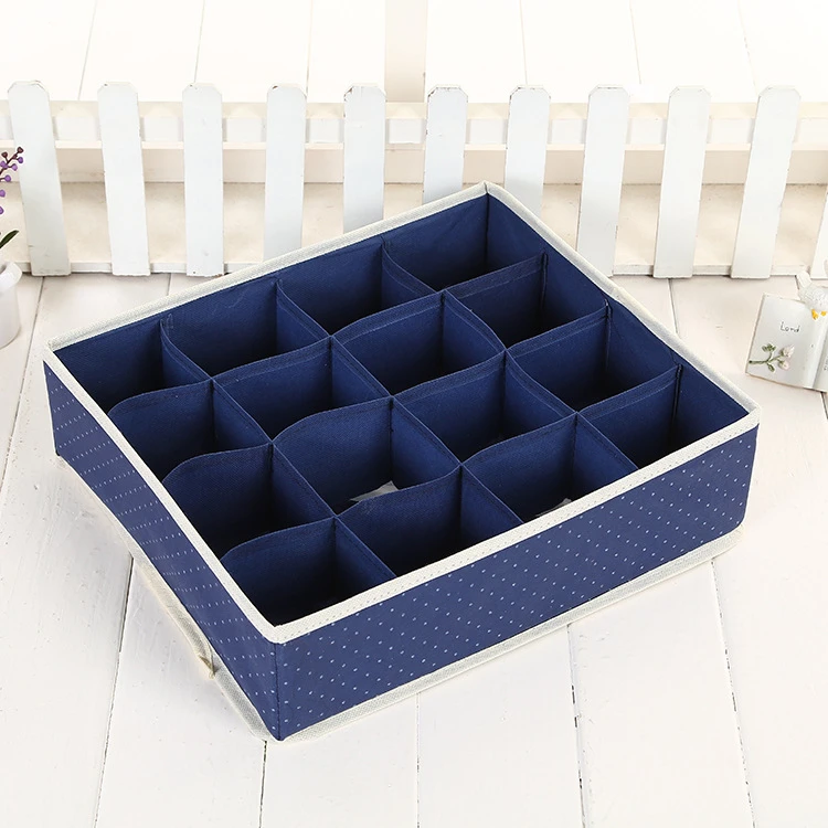 

Drawer Organiser 16 Compartments Tidy Neat Organised Draw Luggage Storage, Navy, plum